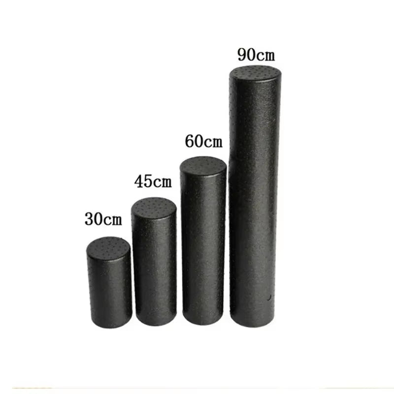 30/45Cm Black EPP Yoga Column Block Massage Fitness Foam Roller for Back Pilates Bodybuilding Gym Equipment with Trigger Points